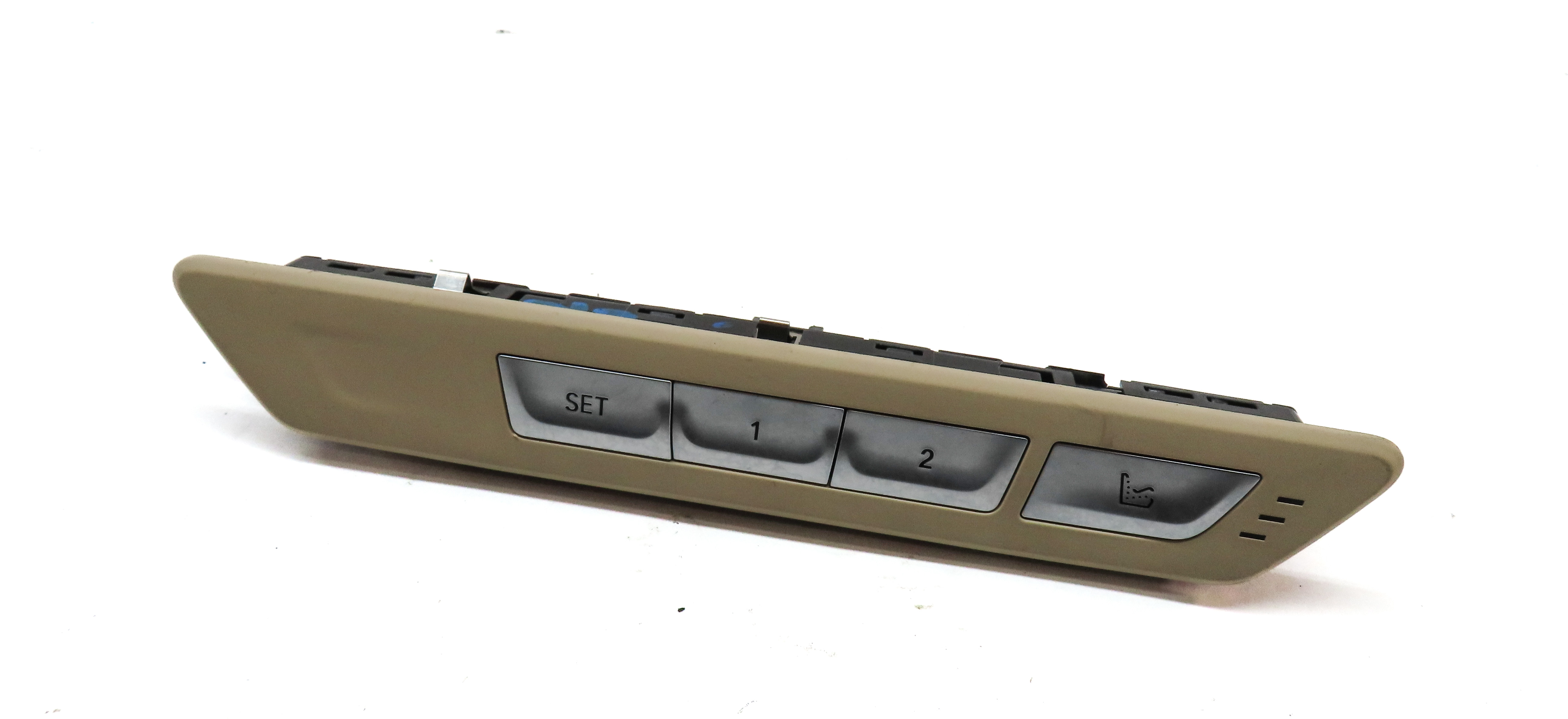 2016 BMW 750i G11 REAR LEFT DRIVER SIDE SEAT MEMORY SWITCH BUTTON PANEL (BEIGE) — exact item pictured
